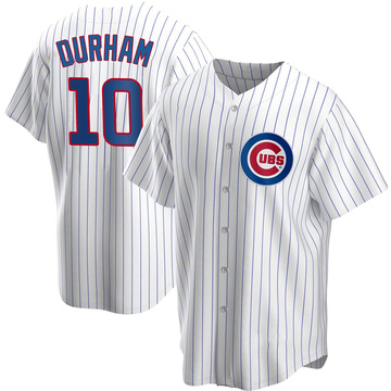 Replica Leon Durham Men's Chicago Cubs White Home Jersey
