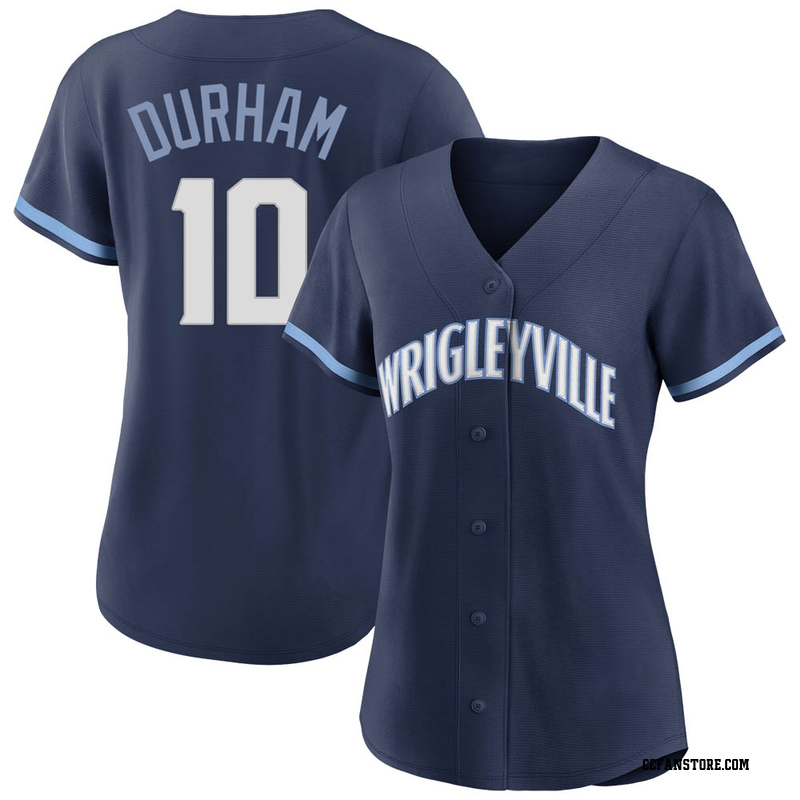 Replica Leon Durham Women's Chicago Cubs Navy 2021 City Connect Jersey
