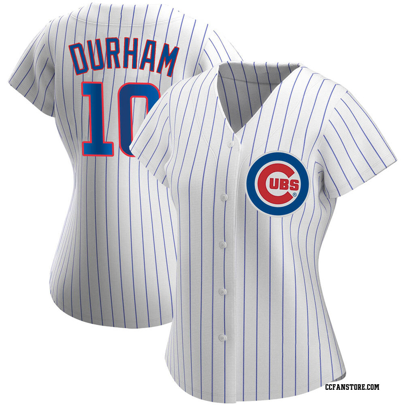 Replica Leon Durham Women's Chicago Cubs White Home Jersey