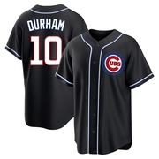 Replica Leon Durham Youth Chicago Cubs Black Fashion Out Jersey