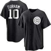 Replica Leon Durham Youth Chicago Cubs White Black/ Jersey