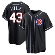 Replica Luke Little Men's Chicago Cubs Black Fashion Out Jersey