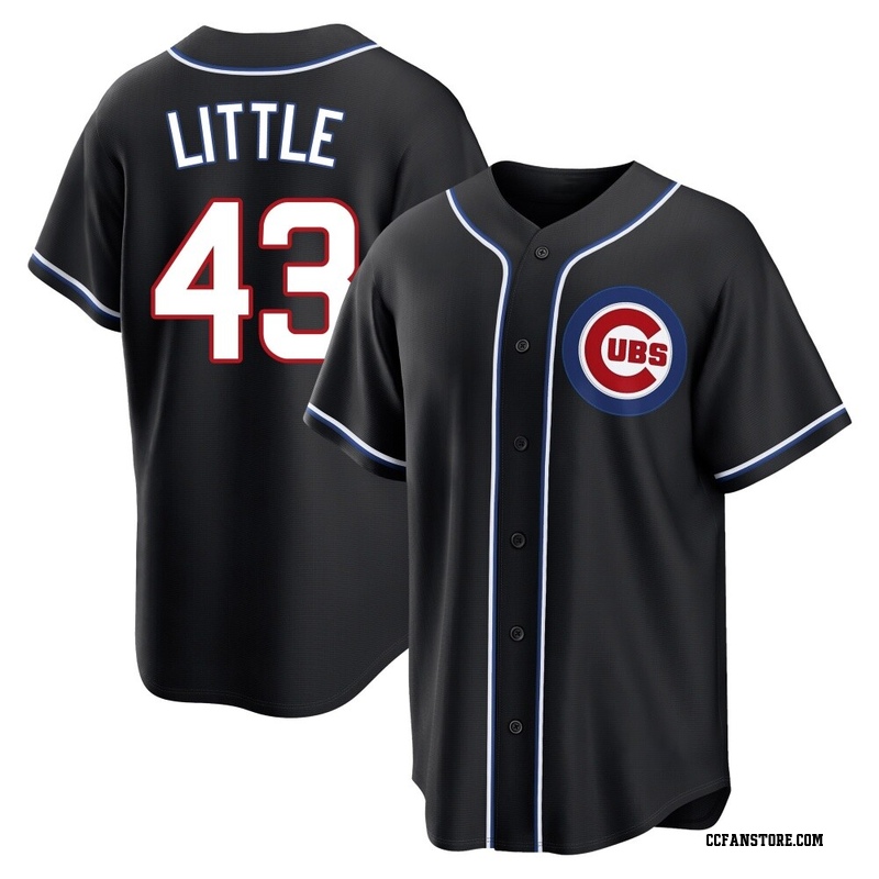 Replica Luke Little Men's Chicago Cubs Black Fashion Out Jersey