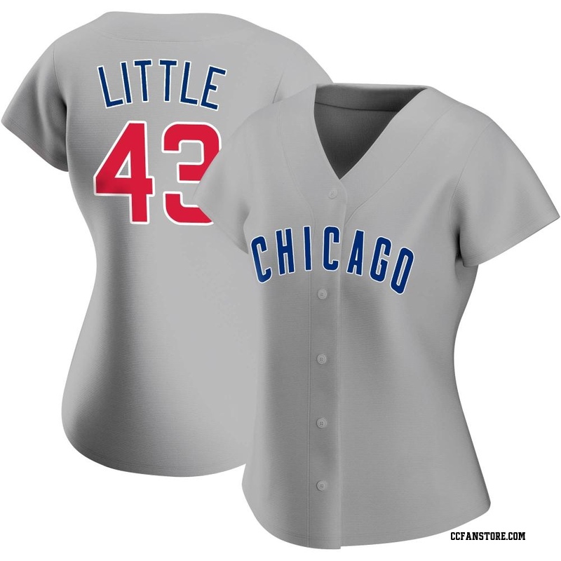 Replica Luke Little Women's Chicago Cubs Gray Road Jersey