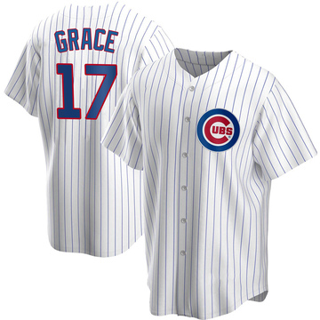 Replica Mark Grace Men's Chicago Cubs White Home Jersey