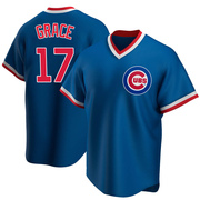 Replica Mark Grace Youth Chicago Cubs Royal Road Cooperstown Collection Jersey