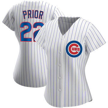Replica Mark Prior Women's Chicago Cubs White Home Jersey