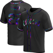 Replica Mark Prior Youth Chicago Cubs Black Holographic Alternate Jersey
