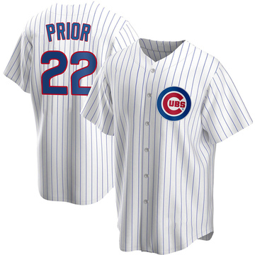 Replica Mark Prior Youth Chicago Cubs White Home Jersey