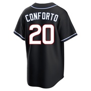 Replica Michael Conforto Men's Chicago Cubs Black Fashion Out Jersey