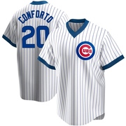 Replica Michael Conforto Youth Chicago Cubs White Home Cooperstown Collection Jersey