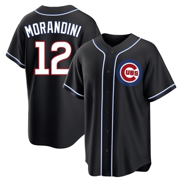 Replica Mickey Morandini Youth Chicago Cubs Black Fashion Out Jersey