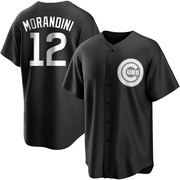 Replica Mickey Morandini Youth Chicago Cubs White Black/ Jersey