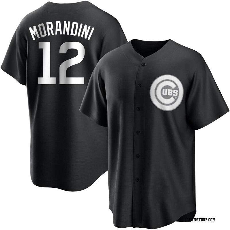 Replica Mickey Morandini Youth Chicago Cubs White Black/ Jersey