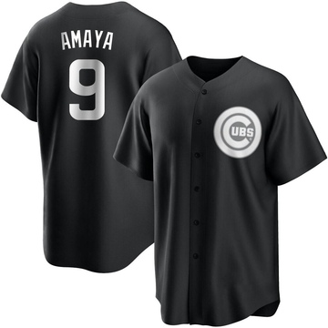 Replica Miguel Amaya Youth Chicago Cubs White Black/ Jersey