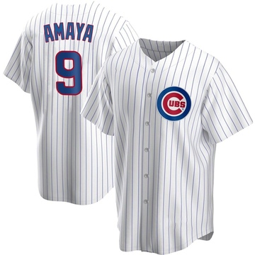 Replica Miguel Amaya Youth Chicago Cubs White Home Jersey