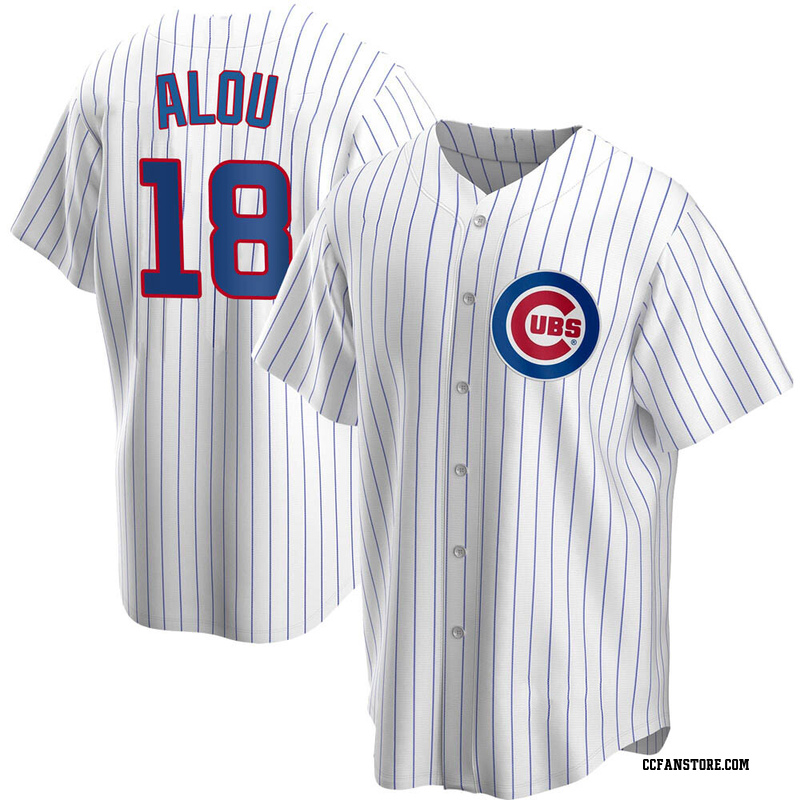Replica Moises Alou Men's Chicago Cubs White Home Jersey