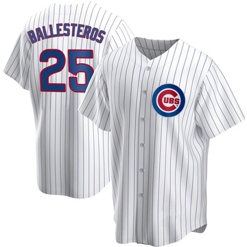 Replica Moises Ballesteros Men's Chicago Cubs White Home Jersey