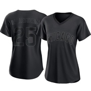 Replica Moises Ballesteros Women's Chicago Cubs Black Pitch Fashion Jersey