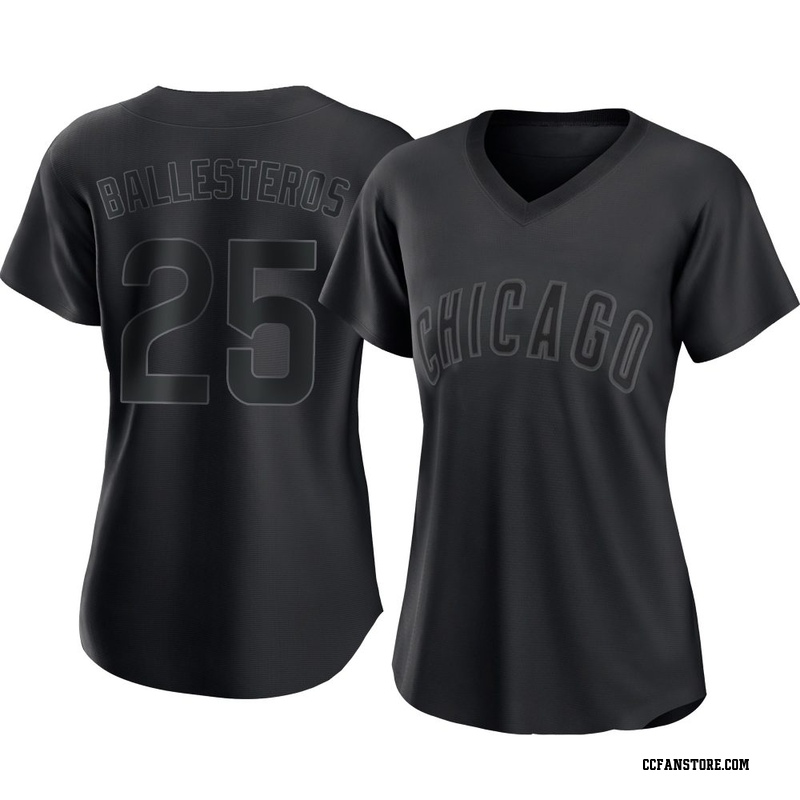 Replica Moises Ballesteros Women's Chicago Cubs Black Pitch Fashion Jersey