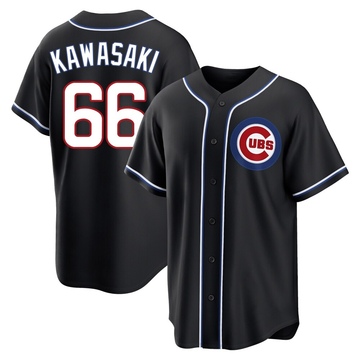Replica Munenori Kawasaki Youth Chicago Cubs Black Fashion Out Jersey