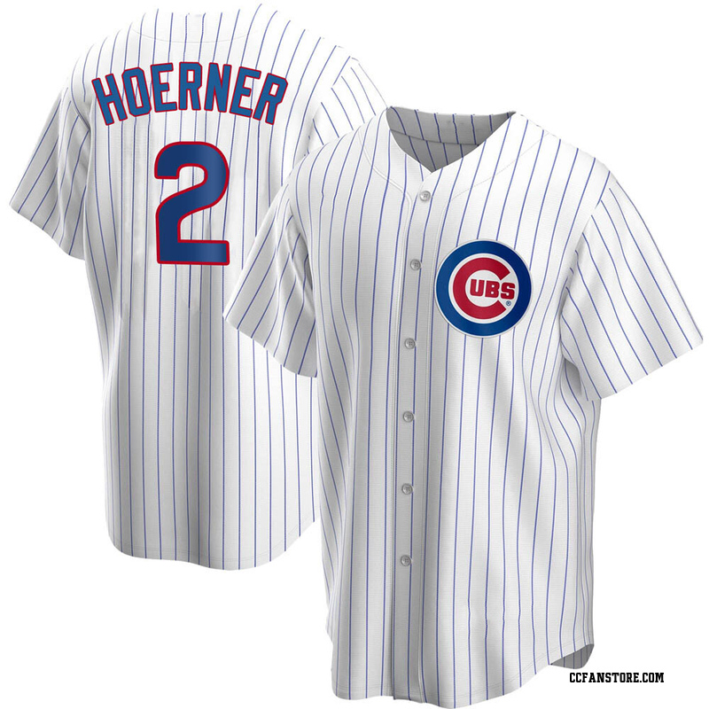 Replica Nico Hoerner Men's Chicago Cubs White Home Jersey