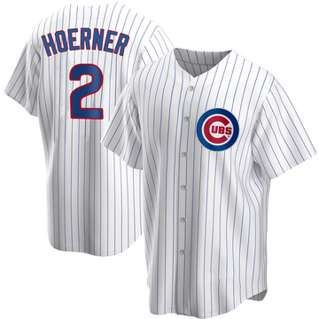Replica Nico Hoerner Youth Chicago Cubs White Home Jersey