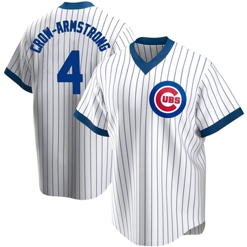 Replica Pete Crow-Armstrong Men's Chicago Cubs White Home Cooperstown Collection Jersey