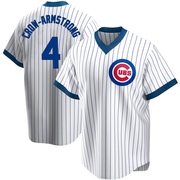 Replica Pete Crow-Armstrong Youth Chicago Cubs White Home Cooperstown Collection Jersey