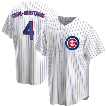 Replica Pete Crow-Armstrong Youth Chicago Cubs White Home Jersey