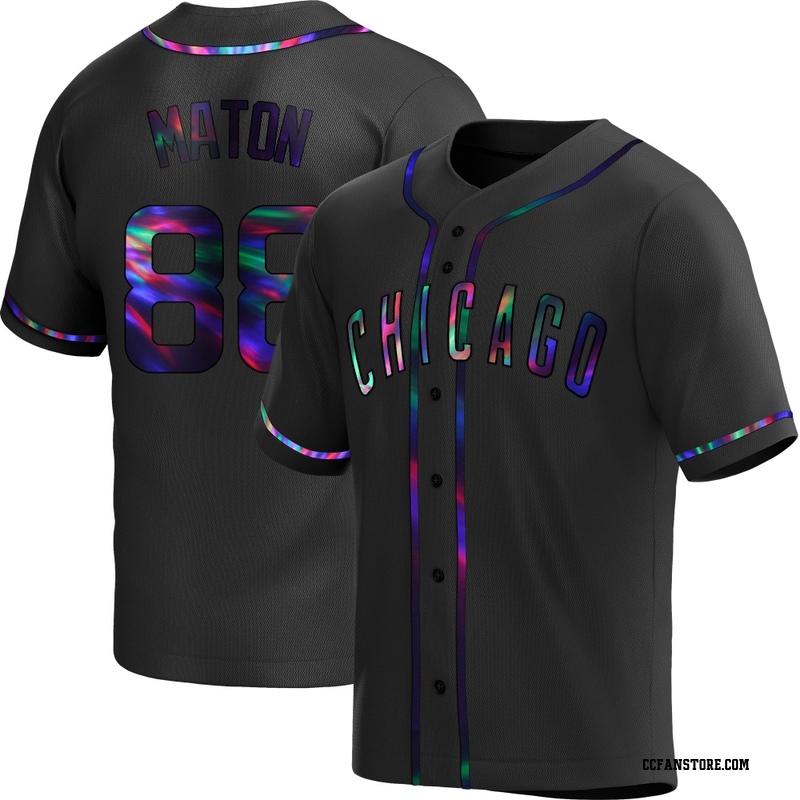 Replica Phil Maton Youth Chicago Cubs Black Holographic Alternate Jersey
