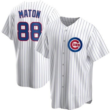 Replica Phil Maton Youth Chicago Cubs White Home Jersey