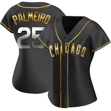 Replica Rafael Palmeiro Women's Chicago Cubs Black Golden Alternate Jersey