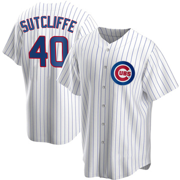 Replica Rick Sutcliffe Men's Chicago Cubs White Home Jersey