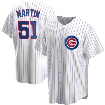 Replica Riley Martin Men's Chicago Cubs White Home Jersey