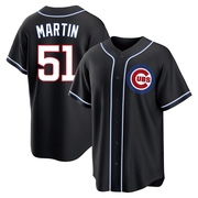 Replica Riley Martin Youth Chicago Cubs Black Fashion Out Jersey