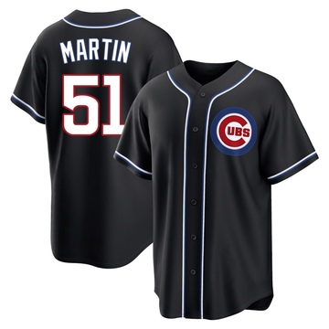 Replica Riley Martin Youth Chicago Cubs Black Fashion Out Jersey