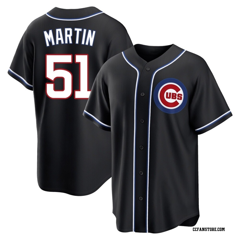 Replica Riley Martin Youth Chicago Cubs Black Fashion Out Jersey