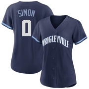 Replica Ronny Oliver Simon Women's Chicago Cubs Navy 2021 City Connect Jersey