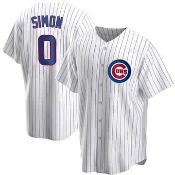 Replica Ronny Oliver Simon Youth Chicago Cubs White Home Jersey