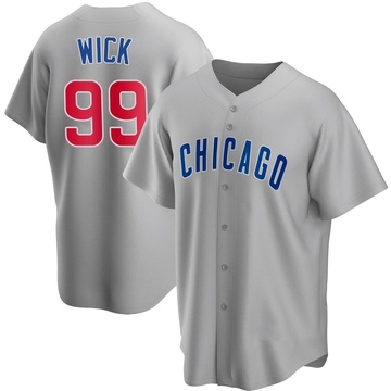 Replica Rowan Wick Youth Chicago Cubs Gray Road Jersey