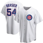 Replica Ryan Brasier Men's Chicago Cubs White Home Jersey