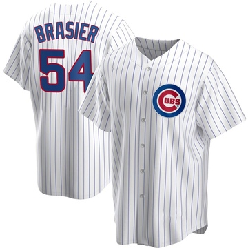 Replica Ryan Brasier Men's Chicago Cubs White Home Jersey
