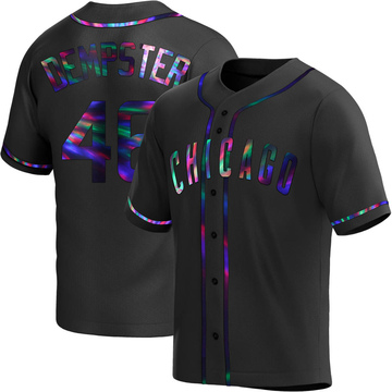 Replica Ryan Dempster Youth Chicago Cubs Black Holographic Alternate Jersey