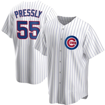 Replica Ryan Pressly Men's Chicago Cubs White Home Jersey
