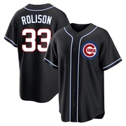 Replica Ryan Rolison Men's Chicago Cubs Black Fashion Out Jersey