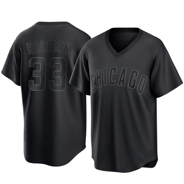 Replica Ryan Rolison Men's Chicago Cubs Black Pitch Fashion Jersey