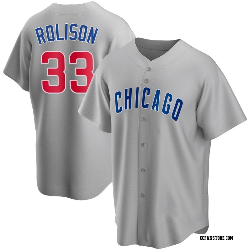 Replica Ryan Rolison Men's Chicago Cubs Gray Road Jersey