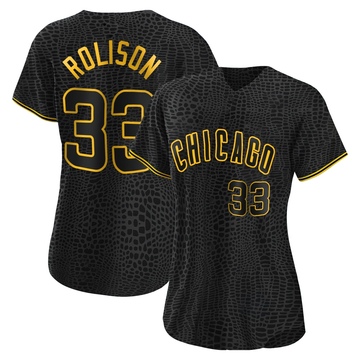 Replica Ryan Rolison Women's Chicago Cubs Black Snake Skin City Jersey