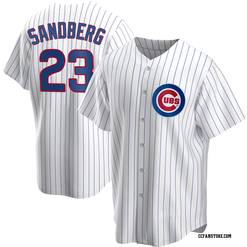 Replica Ryne Sandberg Youth Chicago Cubs White Home Jersey